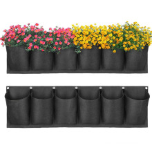 New Upgraded Waterproof Hanging Garden Planter with 6 Pockets Home Decoration Plants Grow Bag  Wall Flowerpot Bag